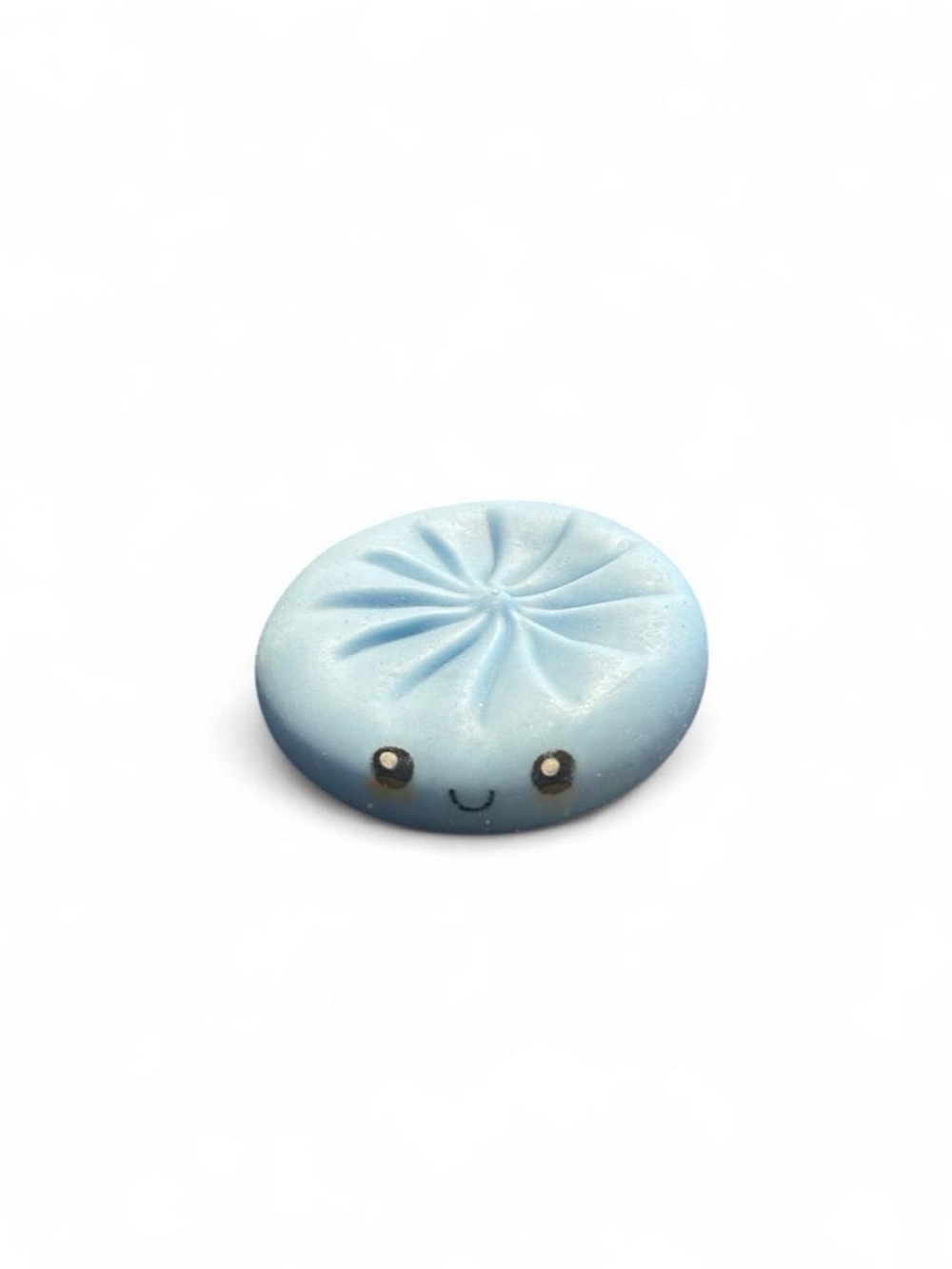Cute Blue Kids Accessory Charm - Smiley Dumpling